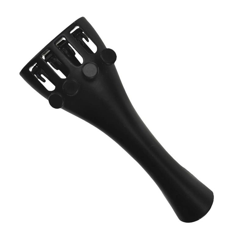Xiaoyztan 1/4 Violin Tailpiece, Aluminum Alloy Violin Black Tail Piece Built with 4 Pcs Fine Tuners - Image 2
